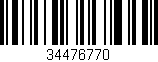 Código de barras (EAN, GTIN, SKU, ISBN): '34476770'