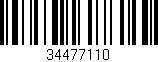 Código de barras (EAN, GTIN, SKU, ISBN): '34477110'