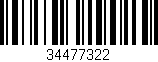 Código de barras (EAN, GTIN, SKU, ISBN): '34477322'