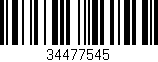 Código de barras (EAN, GTIN, SKU, ISBN): '34477545'