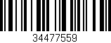 Código de barras (EAN, GTIN, SKU, ISBN): '34477559'