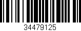 Código de barras (EAN, GTIN, SKU, ISBN): '34479125'