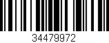 Código de barras (EAN, GTIN, SKU, ISBN): '34479972'