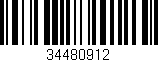Código de barras (EAN, GTIN, SKU, ISBN): '34480912'