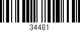 Código de barras (EAN, GTIN, SKU, ISBN): '34481'