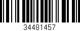 Código de barras (EAN, GTIN, SKU, ISBN): '34481457'