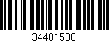 Código de barras (EAN, GTIN, SKU, ISBN): '34481530'