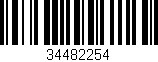 Código de barras (EAN, GTIN, SKU, ISBN): '34482254'