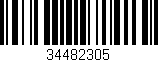 Código de barras (EAN, GTIN, SKU, ISBN): '34482305'