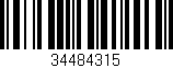 Código de barras (EAN, GTIN, SKU, ISBN): '34484315'