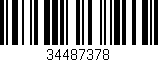 Código de barras (EAN, GTIN, SKU, ISBN): '34487378'