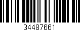 Código de barras (EAN, GTIN, SKU, ISBN): '34487661'