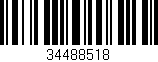 Código de barras (EAN, GTIN, SKU, ISBN): '34488518'