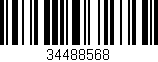 Código de barras (EAN, GTIN, SKU, ISBN): '34488568'