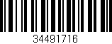 Código de barras (EAN, GTIN, SKU, ISBN): '34491716'
