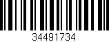 Código de barras (EAN, GTIN, SKU, ISBN): '34491734'