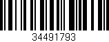 Código de barras (EAN, GTIN, SKU, ISBN): '34491793'