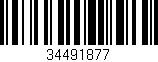 Código de barras (EAN, GTIN, SKU, ISBN): '34491877'