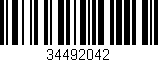 Código de barras (EAN, GTIN, SKU, ISBN): '34492042'