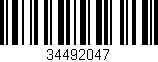 Código de barras (EAN, GTIN, SKU, ISBN): '34492047'
