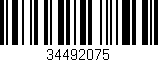 Código de barras (EAN, GTIN, SKU, ISBN): '34492075'
