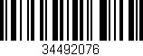Código de barras (EAN, GTIN, SKU, ISBN): '34492076'