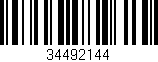 Código de barras (EAN, GTIN, SKU, ISBN): '34492144'