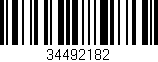 Código de barras (EAN, GTIN, SKU, ISBN): '34492182'