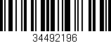 Código de barras (EAN, GTIN, SKU, ISBN): '34492196'
