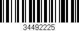 Código de barras (EAN, GTIN, SKU, ISBN): '34492225'