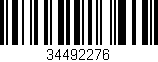 Código de barras (EAN, GTIN, SKU, ISBN): '34492276'