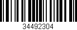 Código de barras (EAN, GTIN, SKU, ISBN): '34492304'