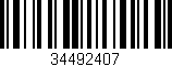 Código de barras (EAN, GTIN, SKU, ISBN): '34492407'