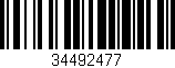 Código de barras (EAN, GTIN, SKU, ISBN): '34492477'