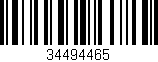 Código de barras (EAN, GTIN, SKU, ISBN): '34494465'