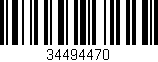 Código de barras (EAN, GTIN, SKU, ISBN): '34494470'