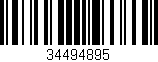 Código de barras (EAN, GTIN, SKU, ISBN): '34494895'