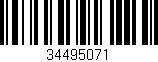 Código de barras (EAN, GTIN, SKU, ISBN): '34495071'