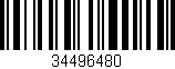 Código de barras (EAN, GTIN, SKU, ISBN): '34496480'