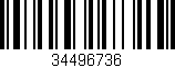 Código de barras (EAN, GTIN, SKU, ISBN): '34496736'