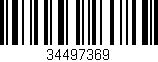 Código de barras (EAN, GTIN, SKU, ISBN): '34497369'