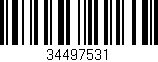 Código de barras (EAN, GTIN, SKU, ISBN): '34497531'