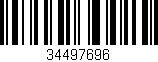 Código de barras (EAN, GTIN, SKU, ISBN): '34497696'