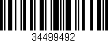 Código de barras (EAN, GTIN, SKU, ISBN): '34499492'