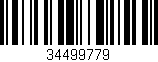 Código de barras (EAN, GTIN, SKU, ISBN): '34499779'