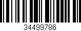 Código de barras (EAN, GTIN, SKU, ISBN): '34499786'
