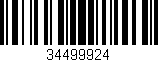 Código de barras (EAN, GTIN, SKU, ISBN): '34499924'