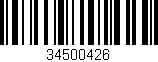 Código de barras (EAN, GTIN, SKU, ISBN): '34500426'