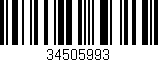 Código de barras (EAN, GTIN, SKU, ISBN): '34505993'