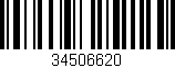 Código de barras (EAN, GTIN, SKU, ISBN): '34506620'